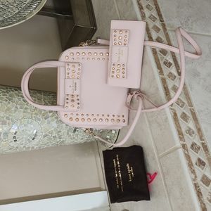 💖 KATE SPADE ♠️ LIGHT PINK Crossbody Bag + Matching Wallet 💖